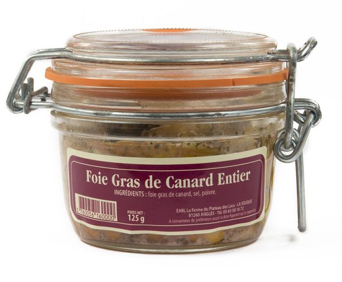 Foie gras cru entier de canard 450g direct producteur
